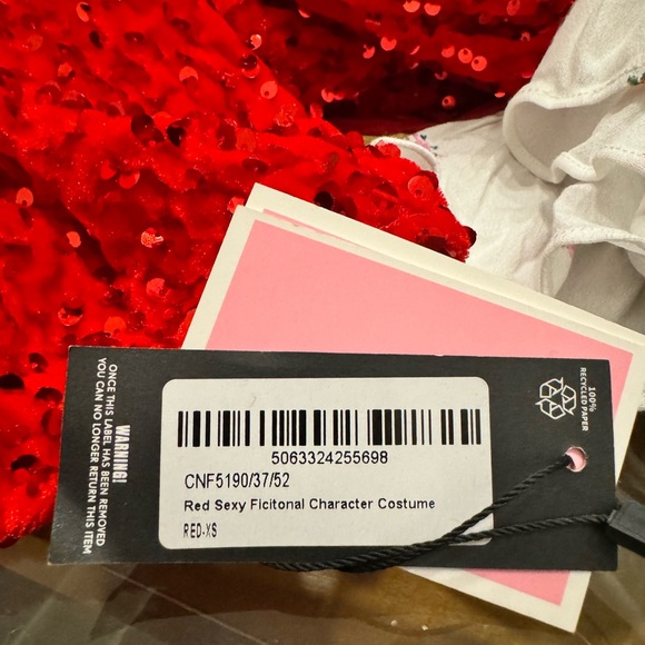 Red sexy fictional character costume dress - Picture 4 of 8